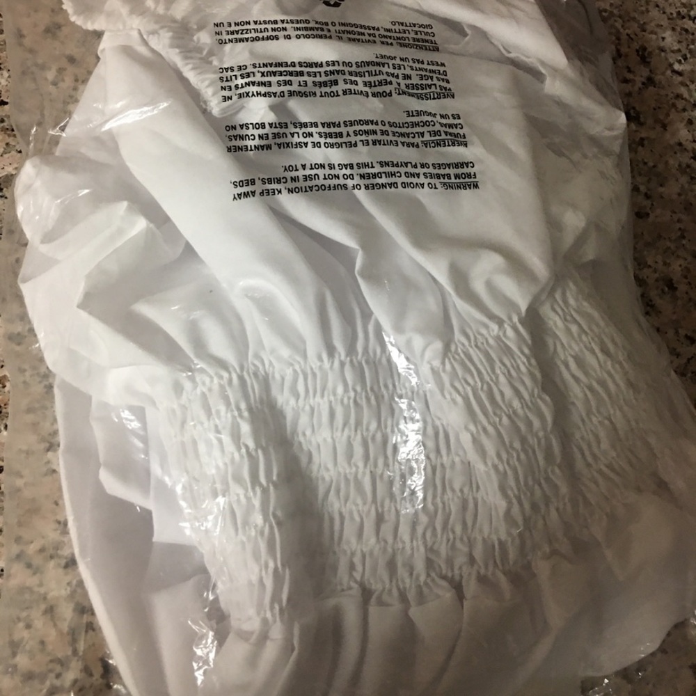 ๐ ASHLEY STEWART WHITE BLOUSE NWT - Picture 4 of 4